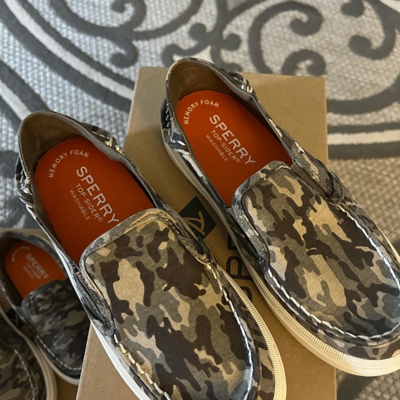 NWT Sperry Salty Jr. Washable/Camo Shoe - Picture 3 of 7